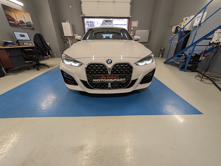 BMW 4 Series Gran Coupe on the dyno